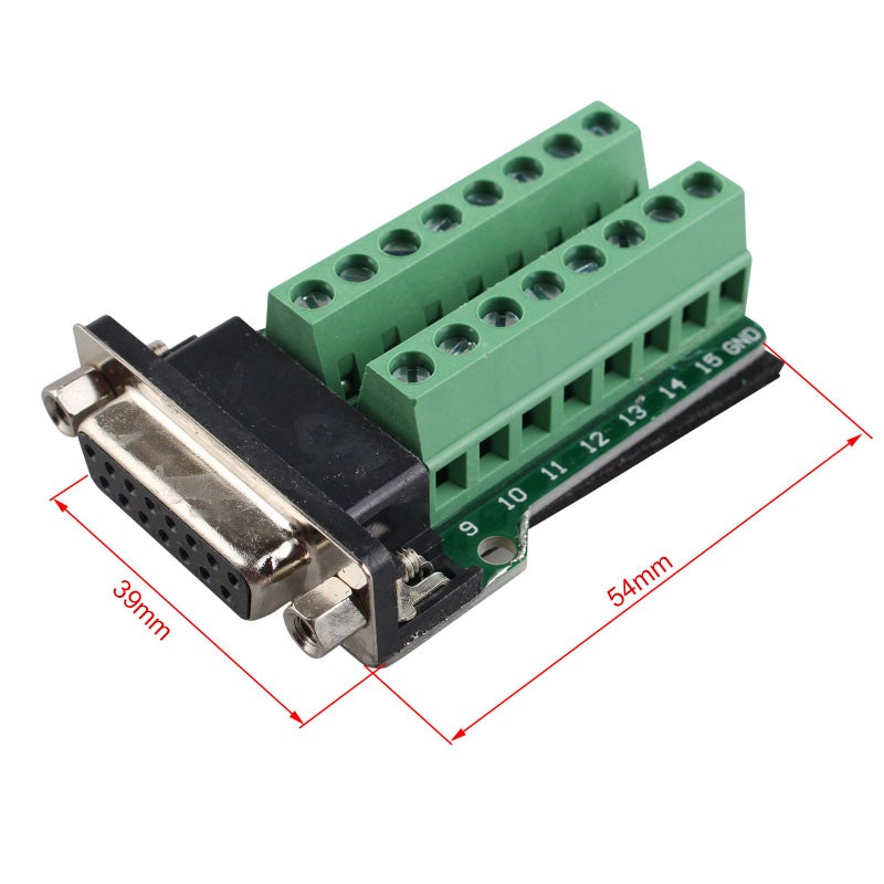 Futheda DB15 Male to Female Adapter, All-Copper Base, PCB Carrier, No Soldering Required - Image 4
